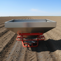 Semoir à gazon et épandeur d'engrais à trémie en acier inoxydable, entraîné par prise de force de tracteur, haute efficacité, pour l'agriculture et le contrôle des insectes - Marque Runzecheng
