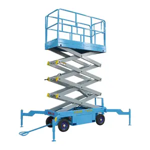 Qiyun Kinglift CE ISO 8m 500kg 1000kg 1500kg Vertical Hydraulic Electric Aerial Working Table Mobile Scissor Lift