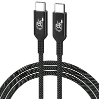 Cable USB3.2 Gen 2 Tipo C de Alta Velocidad para Datos y Carga Rápida con Revestimiento de Nailon para Computadora
