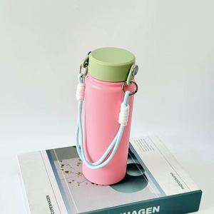 Thermos en acier inoxydable 304 avec poignée, grande capacité portable, bouilloire spatiale, gobelet à eau pour sports de plein air - Product Image 4