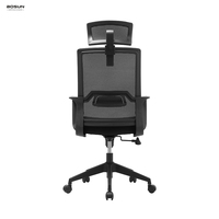 Meilleur prix Chaise de bureau en maille pour le personnel à mi-dossier simple Chaises pivotantes de haute qualité pour la chaise de salle de réunion des visiteurs de bureau