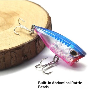 Boîte à leurres pour lancer à longue distance, ensemble de 4 pièces – leurres artificiels réalistes pour eau salée et eau douce, <span class=keywords><strong>nage</strong></span> naturelle - Product Image 2