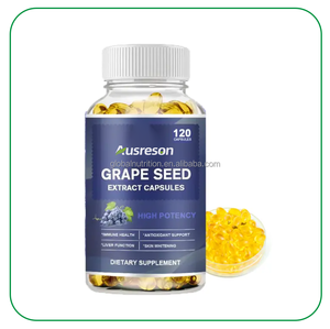 Ausreson Oem Druivenpitolie Extract <span class=keywords><strong>Softgel</strong></span> Capsule 500Mg Antioxidant Supplement Opc Druivenpitolie Softgels Capsules - Product Image 2