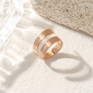 Ajustable Ayatul Kursi Allah árabe musulmán religioso Islam impermeable acero inoxidable no deslustre joyería de moda fina anillos - Product Image 3