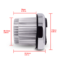 Haut Niveau Étanche Haut-Parleur Marin Bateau Marin Étanche Haut-Parleur avec 3 "Écran TFT Joueur pour UTV ATV Yachts Jetski h-301