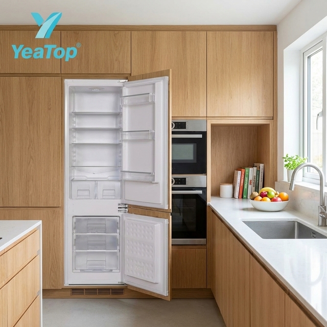 Built-in Refrigerator Frost Free Multi Door Large Capacity Integrated Kitchen Appliance Energy Saving OEM Custom Design