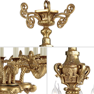 Arredamento francese 18 lampadario di luce, di lusso oro antico bronzo, soggiorno decorativo - Product Image 6