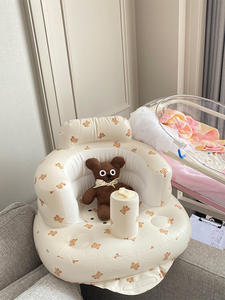 Canapé gonflable pour bébé, pouf pour enfants, chaises de bain portables, siège multifonctionnel en PVC, pratique pour s'asseoir, tabouret de bain - Product Image 5