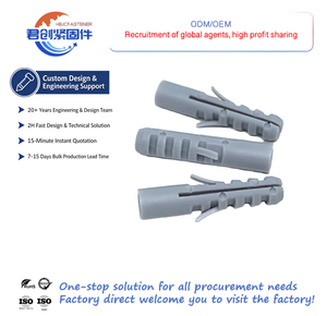Ancres murales en plastique personnalisées de qualité supérieure, capacité de 10 kg, taille de boulon M6-M14, vis à <span class=keywords><strong>bois</strong></span> amovible et sécurisée avec revêtement TiCN - Product Image 1