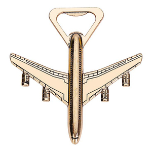<strong>21188</strong> Metal Airplane Beer Bottle Opener for Promotion Gift Wedding Souvenir - Product Image 1