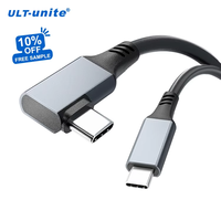 Câble VR en alliage d'aluminium ULT-unite de 5 m, conception à coude à 90 degrés, USB 3.1 C vers C, charge et transfert de données pour 2 et appareil photo