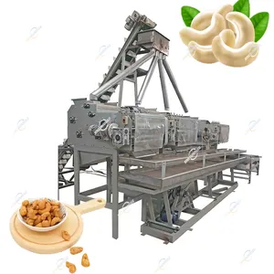 Fabricant de cacao noix de cajou cuisson à la vapeur bouillante craquage décorticage séchage humidification Peeling Machine