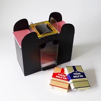 Mélangeur de cartes automatique électrique USB moderne pour casino, machine à mélanger les cartes, multi-prises, matériau ABS, prise américaine, 6 jeux de cartes, outil de poker, marque OEM