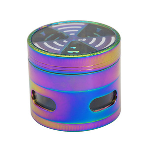 Molino para Hierbas y Tabaco Ice Blue Smoke Shop de 63 mm, Arcoíris, 4 Piezas, Nuevo, Molinillo de Especias con Dientes Afilados CNC, Venta al por Mayor - Product Image 6