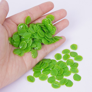 1.2cm realistic <b>leaf</b> model DIY craft material, small <b>leaf</b> accessories, PVC realistic plant mint <b>leaf</b> prop. - Product Image 1