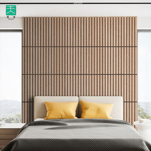 TianGe Oak <span class=keywords><strong>Akupanel</strong></span> 600x600 Absorbente de sonido Madera Poliéster Pared y techo acústico <span class=keywords><strong>Comprar</strong></span> Paneles acústicos Diseño de modelo 3D - Product Image 2