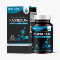 Glycinate de magnésium pour la croissance des cheveux, vente chaude transfrontalière, 120 capsules, OEM personnalisable pour adultes, en stock