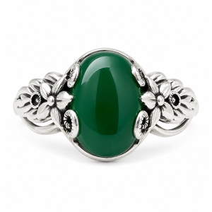 Anello Aperto Vintage con Fiore, Anello da Donna alla Moda, Accessorio Regolabile per Dito, Stile Retrò - Product Image 1
