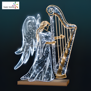 Decoración navideña exterior tridimensional con ángeles LED para calles - Product Image 4