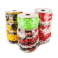 Chaîne de sécurité en plastique décorative d'avertissement de route colorée de Topsafe pour des cônes de barrière du trafic