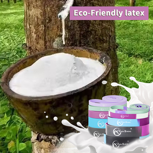 Zhensheng fabricante Fitness banda elástica Kit personalizado Color entrenamiento ejercicio resistencia bucle bandas - Product Image 4