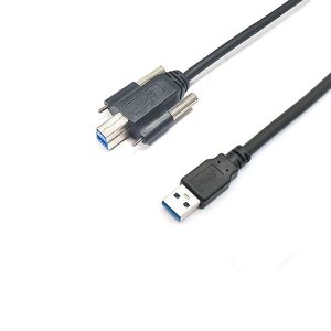 <b>Usb</b> 3.0 Male <b>To</b> Female A <b>To</b> B And Male <b>To</b> C Industrial Printer <b>Cable</b> Black Copper Wire Injection Molding - Product Image 1