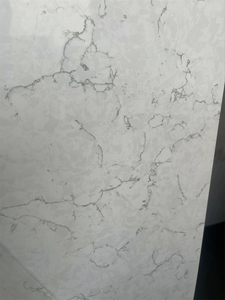 Lastre di quarzo brasiliano con motivo bianco formato Jumbo 20 mm lucido in finitura lucida Fujian per piani da cucina - Product Image 4