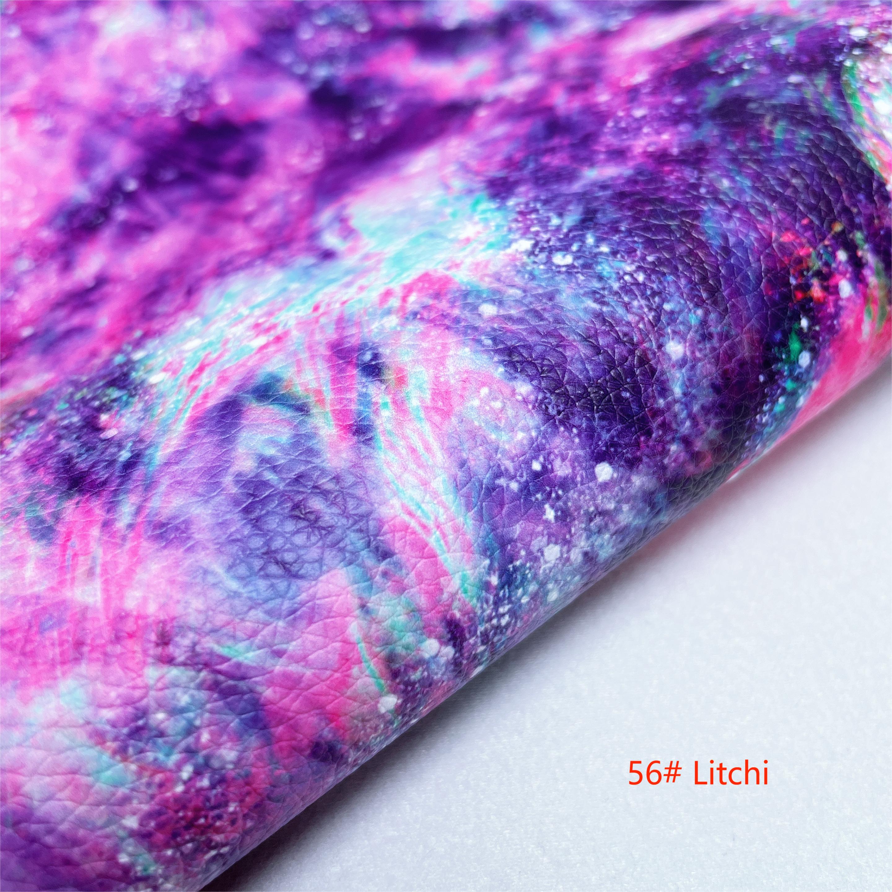 NO MOQ Custom Print Your Own Design Fake Leather Vinyl Digital Printed Fabric for Bag