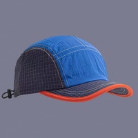 Casquette de camping extérieure respirante à séchage rapide Style d'été Léger Soft-Top Blank 5 Panel Camper Hat