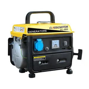 Generador de gasolina portátil Mini 2HP 650W 750W 950 de alta calidad para espera en el hogar