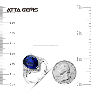 piedras preciosas anillos para las <span class=keywords><strong>mujeres</strong></span> de la joyería de la plata esterlina 925, anillo de 3 colores gran tamaño 6-8 - Product Image 6