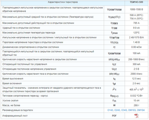 Công suất cao chuyển đổi nhanh <span class=keywords><strong>Thyristor</strong></span> tbi143 500 SCR cho các ứng dụng xung công nghiệp semiduken - Product Image 3