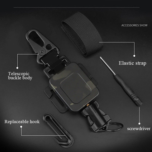 Heavy Duty Multi-funcional retráctil llavero hebilla insignia titular con cinturón Clip llavero para tarjeta de nombre llavero B06 - Product Image 3
