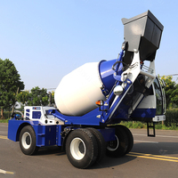 Camion malaxeur à béton autochargeur entièrement automatique de 3,5 mètres cubes pour projets de bétonnage
