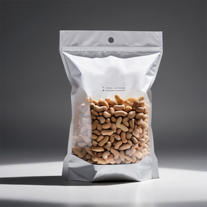 Trung Quốc Nhà máy bao bì thực phẩm túi in tùy chỉnh thực hiện đáy phẳng đứng lên túi cho Đậu phộng rang với Windows - Product Image 4