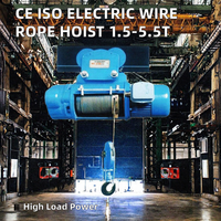 Palans électriques à câble ZEHUA CD MD 0,5T-50T CE ISO A3/A5, capacité moyenne-légère, IP54, attache de levage pour pont roulant d'usine, neuf