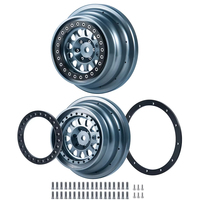 Jantes Beadlock en aluminium pour 1/7 T U-D-R Unlimited Desert Racer RC Rock Crawler Buggy Truck - Pièces de mise à niveau