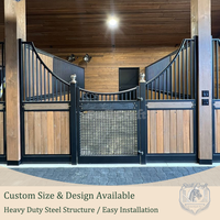 Porte battante ventilée en treillis métallique d'aluminium sur mesure OEM, type conteneur, pour écurie de chevaux, destinée au marché australien