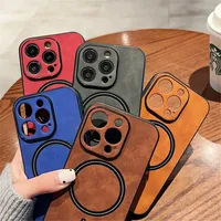   Étui magnétique pour iPhone 16 15 Pro Max 14 13 12 11 XR XS X, charge sans fil, protection de l'appareil photo en silicone