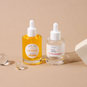 Botella de aceite esencial transparente con estilo de los estilos más vendidos, contenedor de suero cuentagotas de vidrio de 60ML/80ML, botella vacía para tratamiento <span class=keywords><strong>del</strong></span> cabello - Product Image 2