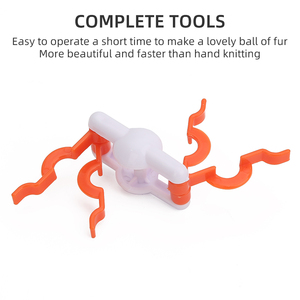JP DIY Mini Pompom Maker et outil de tricot à l'aiguille pour tricoter à la main pour les amateurs de couture - Product Image 4
