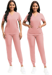 Divise Ospedaliere Elasticizzate Personalizzabili con Logo <span class=keywords><strong>per</strong></span> Ragazze, Camici da Laboratorio Medici <span class=keywords><strong>per</strong></span> Donne, Set Uniformi da Infermiera - Product Image 4