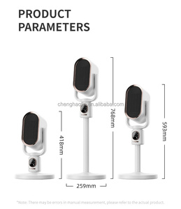 Ventilateur de <span class=keywords><strong>chauffage</strong></span> rapide PTC à double usage (air froid/chaud) pour bureau et maison, sur pied, rétractable, avec minuterie et télécommande - Product Image 6