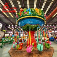 Nouvelle Conception Manège Chaise Volante 12 Places pour Parcs d'Attractions Extérieurs, Produits en Fibre de Verre et Métal pour Centres Commerciaux