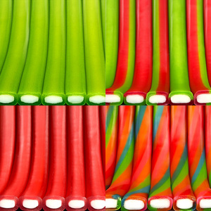 Caramelos de Goma Ácidos y Afrutados, Dulces Halal en Tiras Multicolores, Venta al por Mayor OEM ODM, Éxito de Ventas en Estados Unidos - Product Image 2
