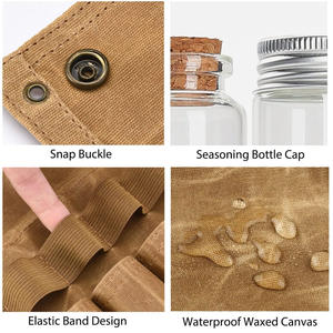 Polar <span class=keywords><strong>Everest</strong></span>, bolsa de lona encerada Vintage, Kit de tarro de especias para exteriores, bolsa de almacenamiento impermeable, accesorios para exteriores con cordón de árbol - Product Image 6