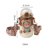 Hete Verkoop Tomatodo Kawaii 700Ml Cartoon Vorm Bpa Gratis Waterfles Met Stro Custom Logo Drinkfles