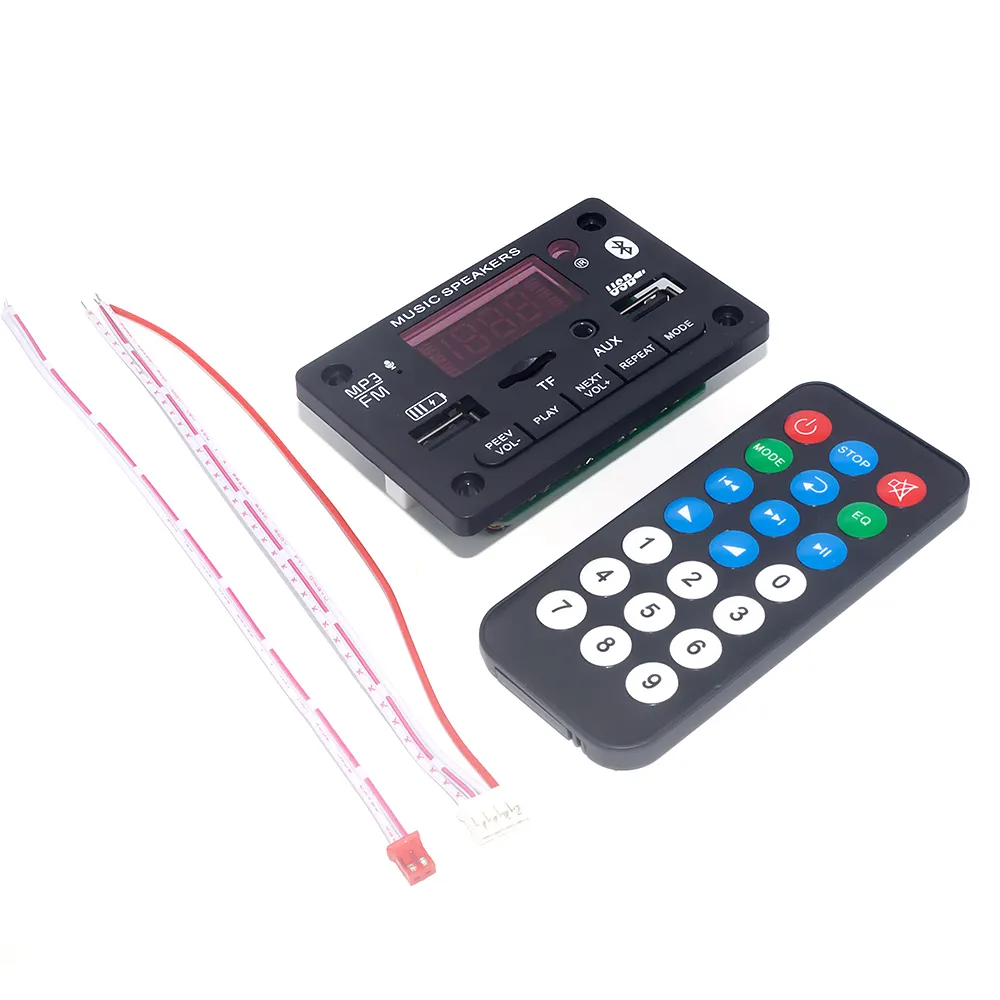 Bluetooth MP3 Player Module Bluetooth MP3 Decoder Board 12V With Charging Double USB Amplifier Module