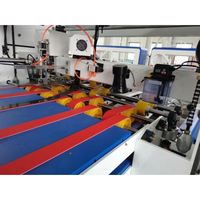 Máquina automática fácil de operar para plegar, encolar y coser cajas de cartón, línea de producción de encolado y empaquetado.