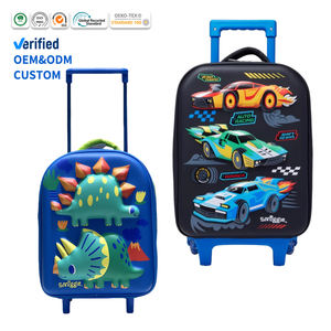 <span class=keywords><strong>Valise</strong></span> à roulettes pour enfants en 3D, <span class=keywords><strong>dinosaure</strong></span>, bleue, mignonne, pour garçons et filles, sac de voyage à main - Product Image 1